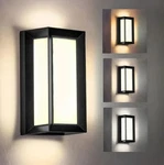 18W Rectangle Modern Outdoor Wall Light 1800LM 3000K 4500K 6000K Adjustment. Fixed Price $35.98.