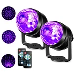 Litake Uv Black Lights For Glow Party, 6W Led Disco Ball Strobe Da.... Fixed Price $37.06.