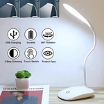 Led Desk Light Dimmable Bedside Reading Night Lamp Usb Rechargeable Touch Sensor. Fixed Price $6.59.