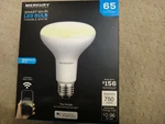 Merkury Innovations BR30 Smart Light Bulb, 65W Tunable White Led, 1-PACK. Fixed Price $18.99.