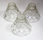 Diamond Cut Glass Cone Lamp Shade/sconce 1997 Lancaster Ceiling Fan Light Shades. Fixed Price $42.00.