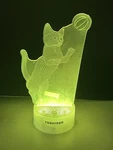 Kids 3D Cat Lamp Night Light Illusion 7 Colors Changing Remote Control. Fixed Price $16.00.