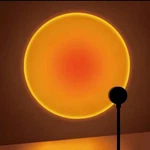 Sunset Projection Lamp Led Rainbow Night Light Atmosphere Floor Bedroom Liv. Fixed Price $10.99.
