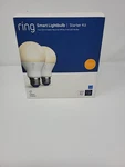 Ring Smart Led Light Bulb Starter Kit 2 Pack A19 60W Equivalent W/bridge 5AT3X3. Fixed Price $34.88.