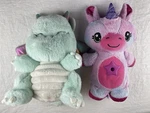 Hugs & Cuddles Dragon Plush Lights Sounds, Star Bellies Dream Lites Unicorn. Fixed Price $30.50.