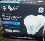 Ge Cync 60-WATT Eq A19 Soft White Dimmable Smart Led Light Bulb 2 Pack. Fixed Price $16.37.