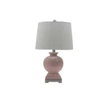 Fangio Lighting C Martin Blush Table Lamp, Steel Pedestal Base W-8943BLS. Fixed Price $129.99.