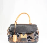Louis Vuitton Fleur De Ge Carrousel Handbag M40434 Monogram Black Leather. Fixed Price $1758.60.
