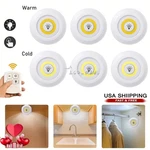 3 Pcs Circular Led Mini Night Lights Puck Portable Battery Operated. Fixed Price $8.96.