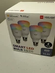 Yeelight Led Smart Color Bulb 1S (E26) 4 Pack. Fixed Price $50.00.