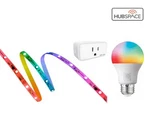 Ecosmart Hubspace Starter Kit 6.5" Rgbwic Strip Light, A19 Bulb, Plug. Fixed Price $14.45.