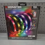 Monster 100FT Smart Rgb+ic Led Light Strip Wi-fi App/voice Alexa Homekit. Fixed Price $53.55.