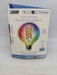Smart Wifi Lightbulb Color Changing Led Filament & Globe G30 Feit Electric. Fixed Price $13.99.