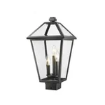 Z-lite Talbot 18.5 In. 3-LIGHT Black Outdoor Post Light, Steel (no Bulb). Fixed Price $149.95.