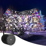 Christmas Snowflake Projector Laser Light Led Snowfall Landscape Xmas Decor Lamp. Fixed Price $8.99.
