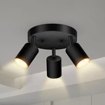 3 Track Lighting Fixtures Ceiling Matte Black Round Spotlight GU10. Fixed Price $55.71.