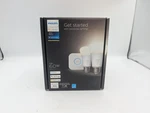 Philips Hue Bluetooth Starter Kit - 2 White A19 60W Led Bulbs & Hub New In Box. Fixed Price $29.83.