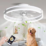 Baysquirrel Ceiling Fans With Lights And Remote, Low Profile Fan, 3000-6. Fixed Price $91.88.