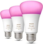 Philips Hue White & Color Ambiance A19 60W Equivalent Led Smart Bulbs - 3 Pack. Fixed Price $99.00.