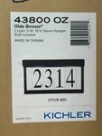 Kichler 43800 Olde Bronze 12.25"W Xenon Ada Compliant Address Light Led -new. Fixed Price $37.99.