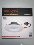Sengled Recessed Retrofit Light, 100 W. Dimmable, 3K, Fits 5" Or 6". Fixed Price $12.99.