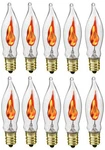 Box Of Flicker Flame Light Bulbs, E12 Candelabra Base, 3 Watt (#A101). Fixed Price $11.99.