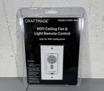 Craftmade Widc-wall 6-SPEED Universal Wi-fi Control Black. Fixed Price $23.99.