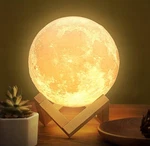 Balkwan Moon Lamp For Kids 3D Touch Control Night Light Led. Fixed Price $12.99.