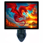 Dragons Decorative Photo Night Light, Red Dragon, Fantasy. Fixed Price $26.99.