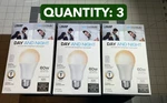 3-PACK Lot Feit Electric Day Night Intellibulb Led Smart Color Changing 60W. Fixed Price $31.81.