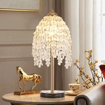 Elegant Crystal Table Lamp 19" Gold Modern Bedside Nightstand Desk Bedroom. Fixed Price $67.99.