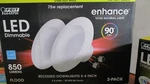 Feit Electric 2 Led Dimmable 9.4 Recessed Flood Downlights 5-6" 850 Lumens Nib. Fixed Price $9.95.