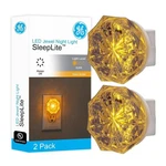 Ge Jewel Led Night Light, Plug-in, Always On, Amber, Ul-certified, 11286, Pack. Fixed Price $9.99.