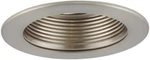 4" Jesco Lighting Low Voltage Step Baffle Trim Satin Chrome Finish (TM401STST). Fixed Price $25.00.
