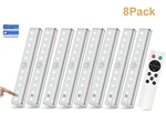 Remote Control Led Lights Under Cabinet Lighting Bar Wireless Portable 8PACK. Fixed Price $119.99.
