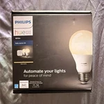 Philips Hue White Bulb Starter Kit Led Dimmable Wireless Smart Home With Hub. Fixed Price $16.00.