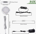 4000K Led Under Cabinet Puck Light Kit Chrome Finish, Set Of 6, Plug-in. Fixed Price $17.49.