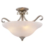 Vaxcel Monrovia 17" Semi Flush Mount/pendant(dual Mount), Nickel - C0310. Fixed Price $199.99.
