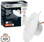 Commercial Electric 5/6 In. Smart Color Selectable Cct Led Recessed Light Trim. Fixed Price $17.95.