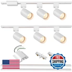 Hiiglxii 6-LIGHT Led Track Lighting Kit 6.6FT Rails Floating. Fixed Price $133.86.