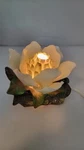 Porcelain Night White Magnolia Flower On Log - Lights Up. Fixed Price $39.99.