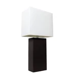 Elegant Designs LT1025-BLK Modern Leather Table Lamp With Contemporary, Black. Fixed Price $49.59.