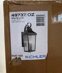 Kichler Forestdale 2-LIGHT 21.5IN. Olde Bronze Outdoor Wall Lantern Sconce. Fixed Price $139.95.