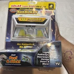 Atomic Beam Solar Powered Motion Activated Led Light Sun Blast Super Bright. Fixed Price $20.00.