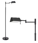 Dimmable Led Floor Lamp, 56" Adjustable Black For Living Room, Other. Fixed Price $35.00.