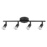 Globe Electric 59354 Payton Track Lighting, 4-LIGHT, Matte Black. Fixed Price $42.99.