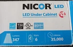 Nicor Under Cabinet Light. Nuc Led Oil-rubbed 12" Bronze. New. Free Shipping. Fixed Price $35.00.