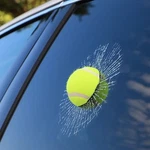 3D Tennis Ball Broken Glass Car Window Sticker Funny Prank Decal. Fixed Price $6.71.