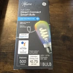 Ge Full Color Direct Connect Smart Led Bulb Dimmable G25 Alexa / Googl. Fixed Price $15.22.