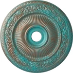 CM24LO1CGS Logan Ceiling Medallion, Copper Green Patina. Fixed Price $147.30.